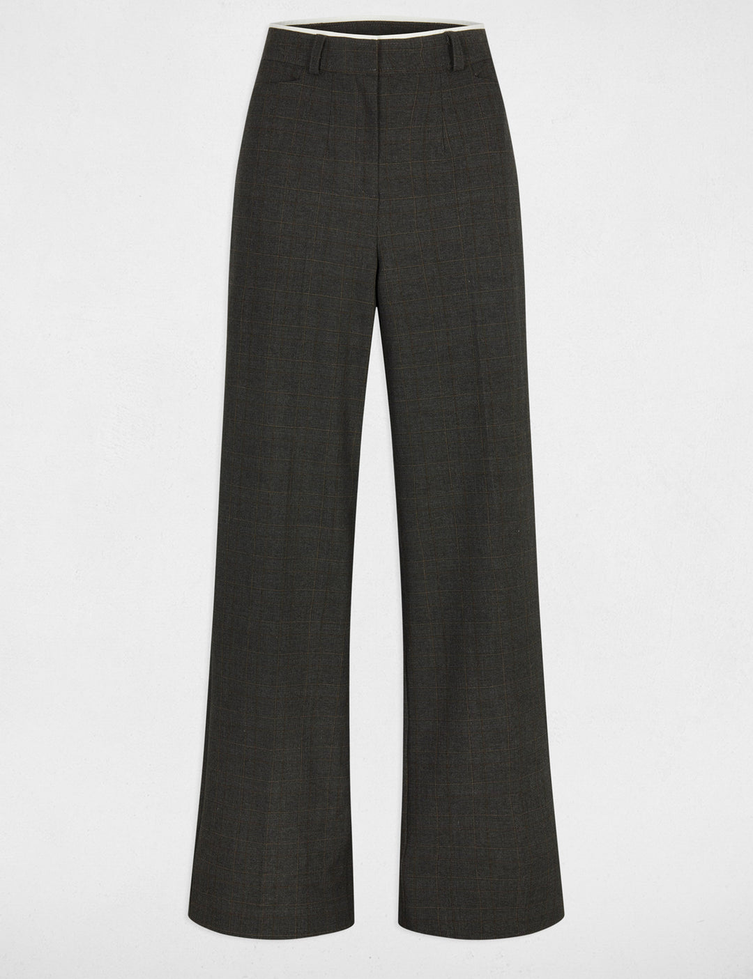 Pantalon large taille haute