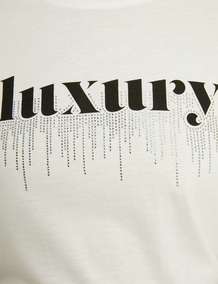 T-shirt manches courtes à  inscription