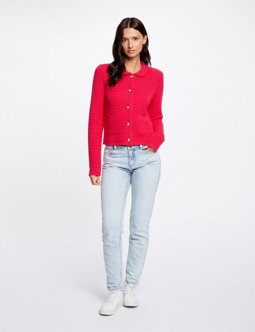 Gilet manches longues boutonné