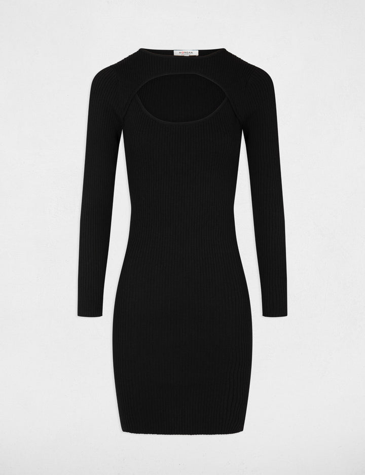 Robe pull ajustée à  ouverture