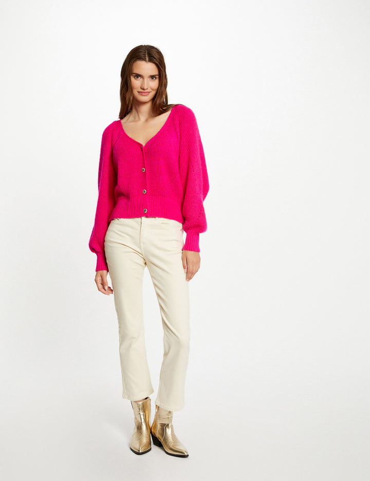 Gilet manches longues boutonné