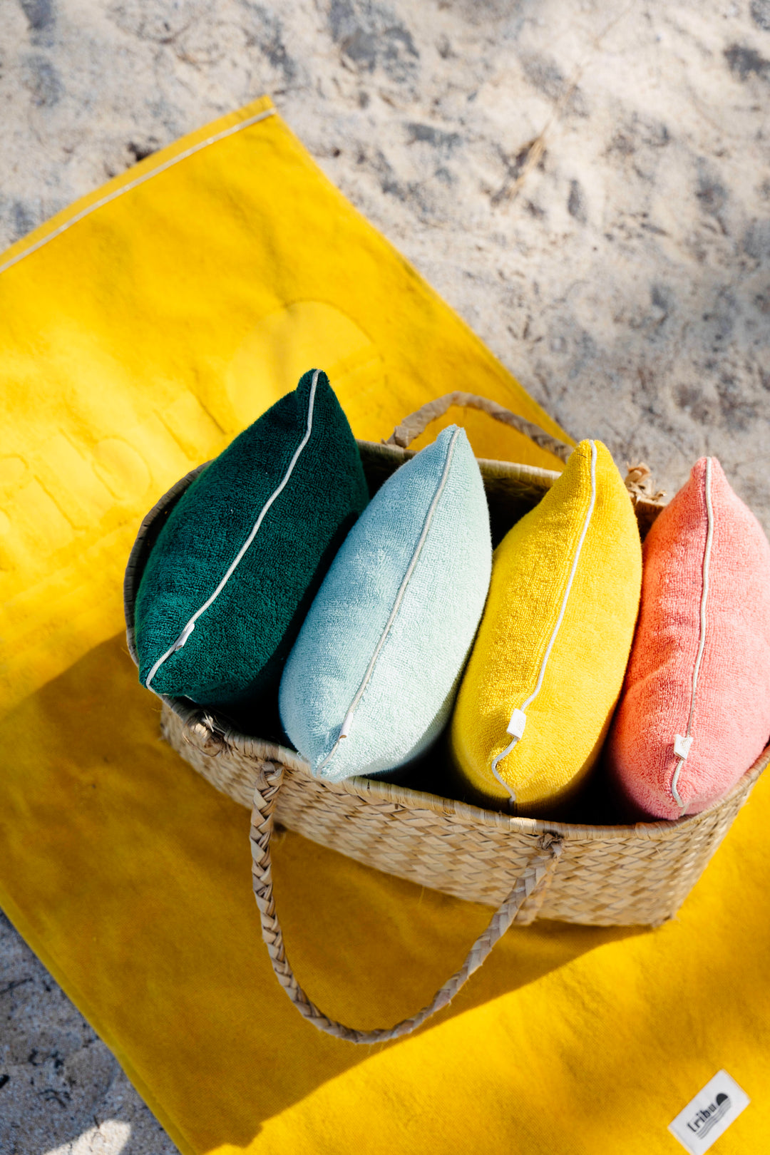 Coussin de plage en éponge en coton biologique
