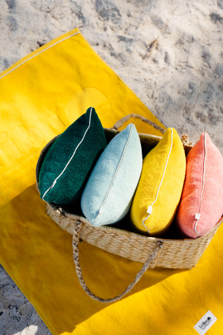 Coussin de plage en éponge en coton biologique