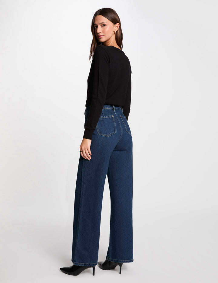 Pull col rond et boutons