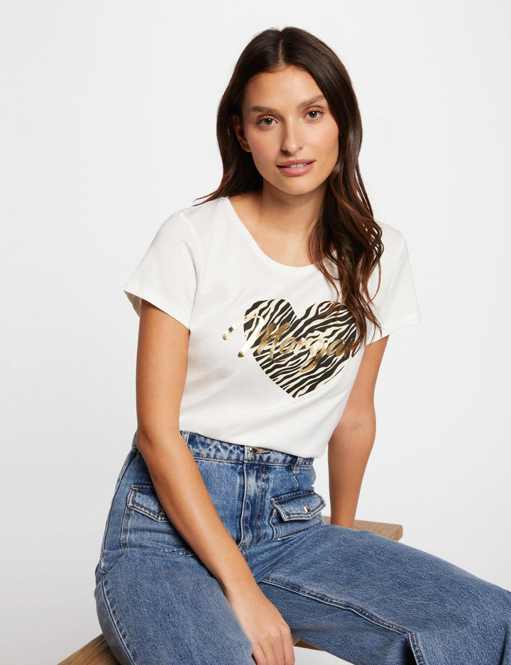 T-shirt à  inscription