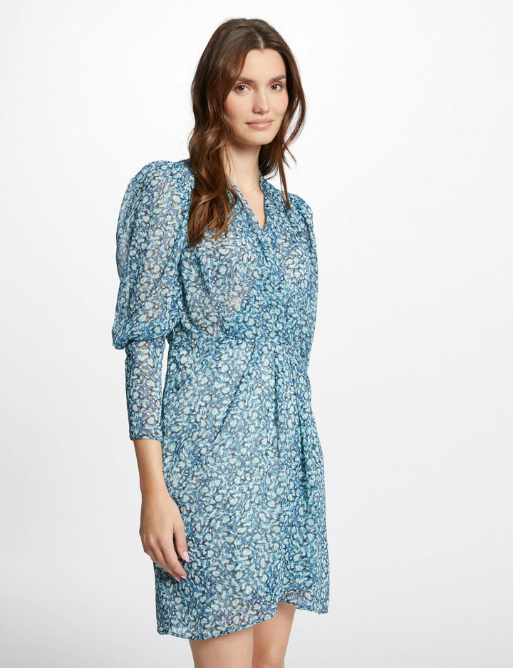 Robe courte imprimé abstrait