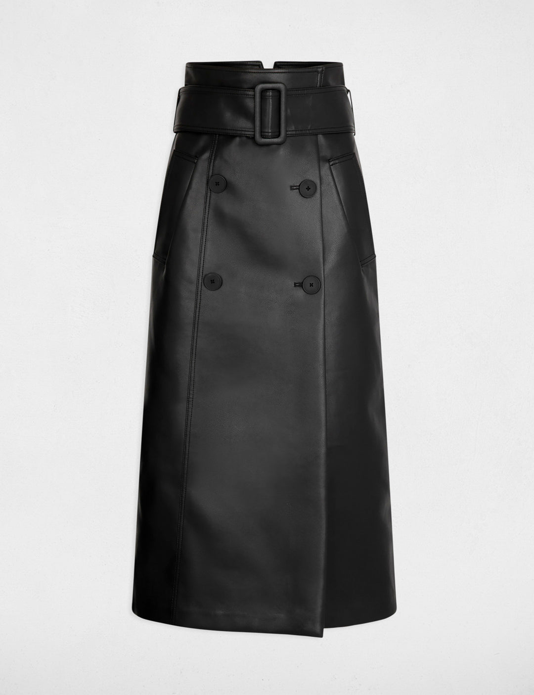 Jupe longue simili cuir