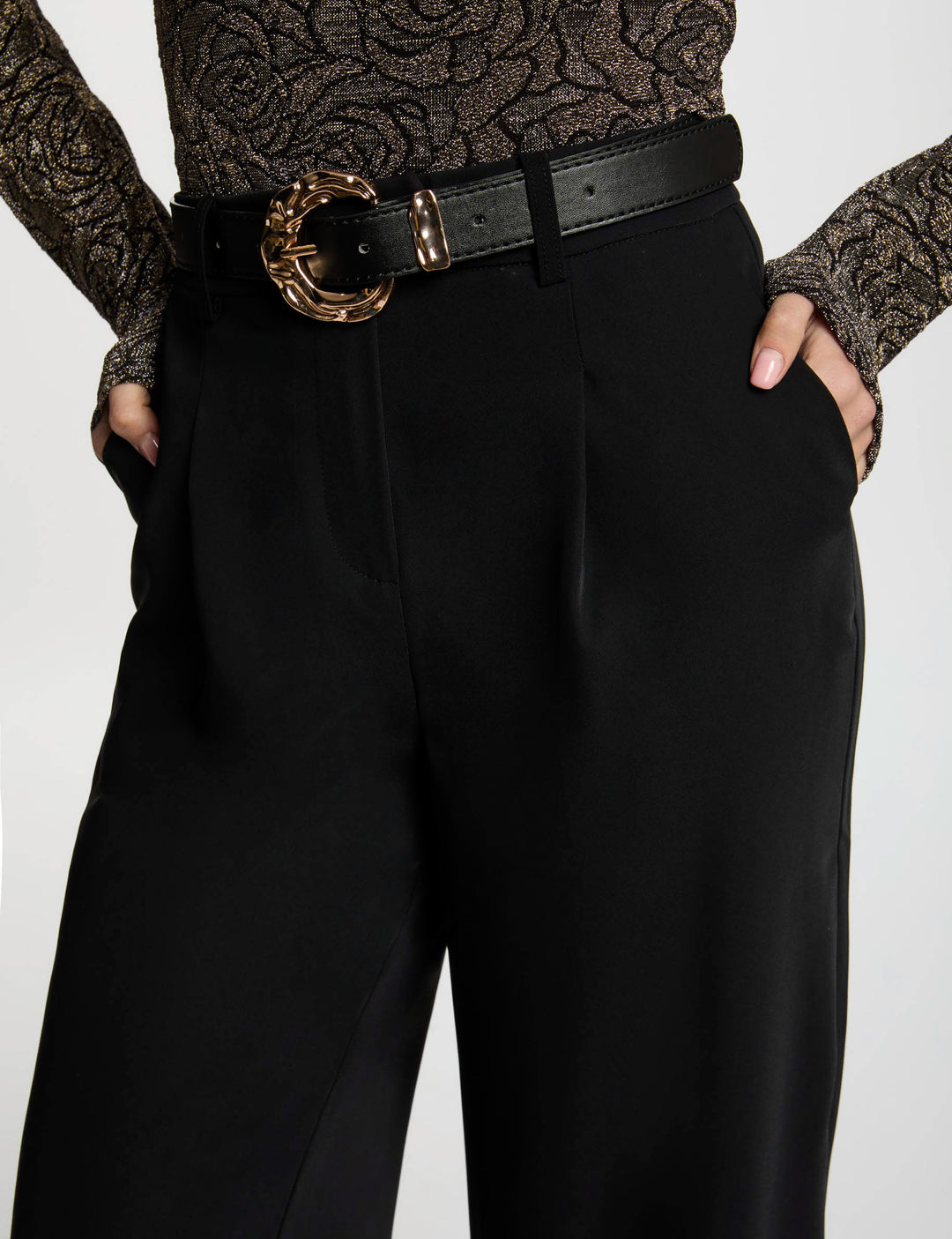 Pantalon flare fluide