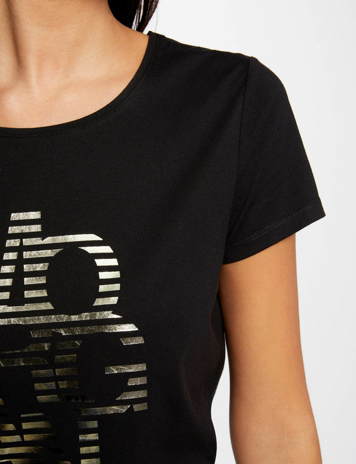 T-shirt manches courtes à  inscription