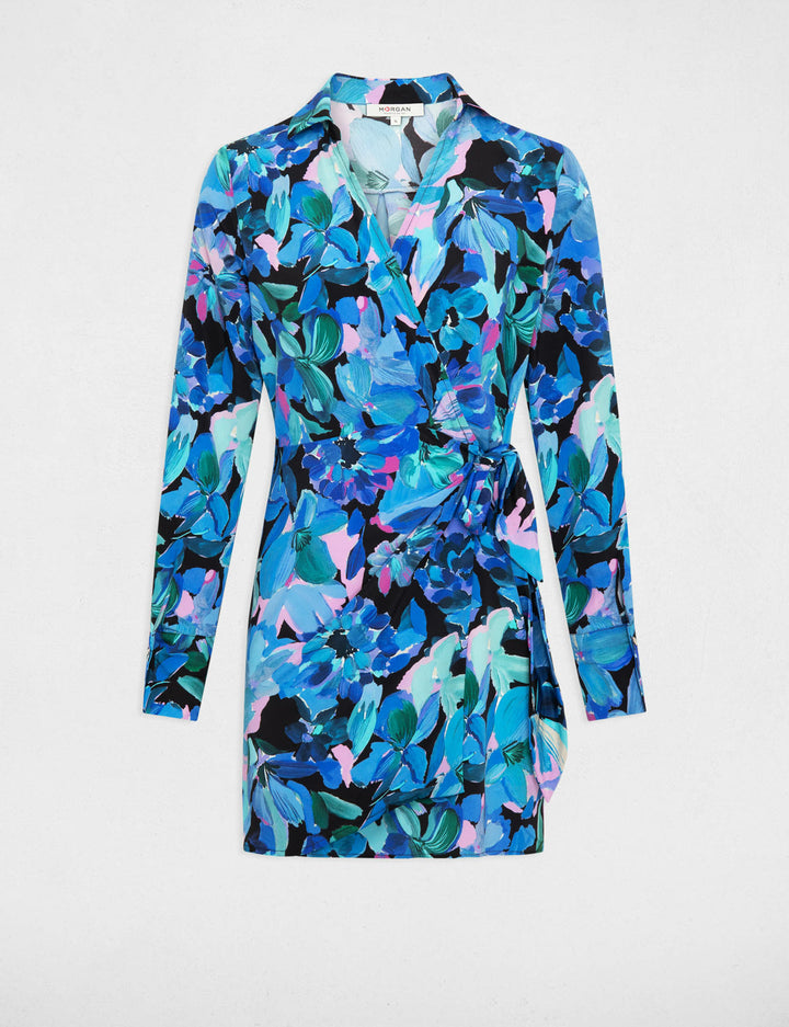 Robe courte imprimé floral