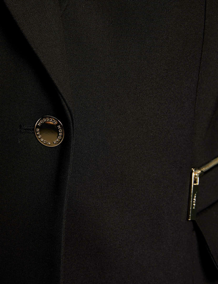 Veste cintrée détails zippés