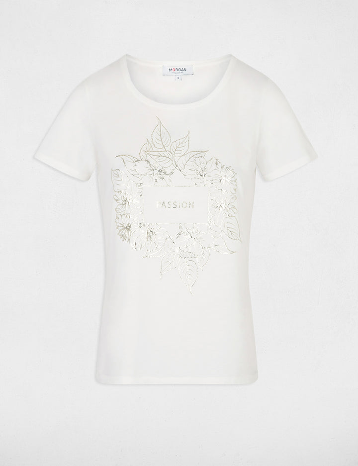 T-shirt à  inscription