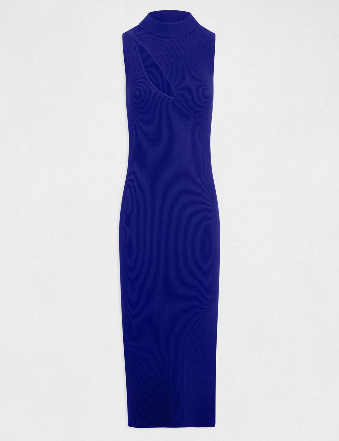 Robe pull longue ajustée avec fente