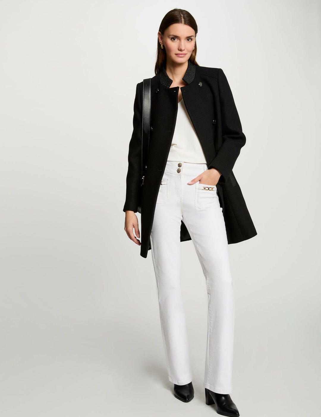 Manteau long boutonné