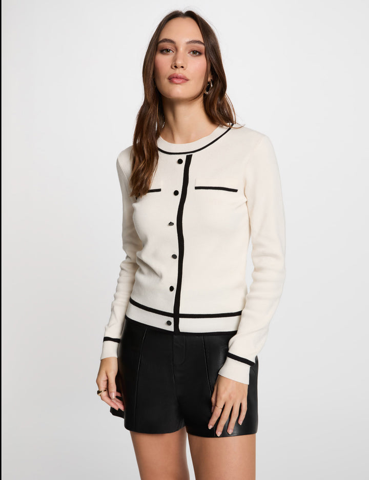 Pull col rond manches longues