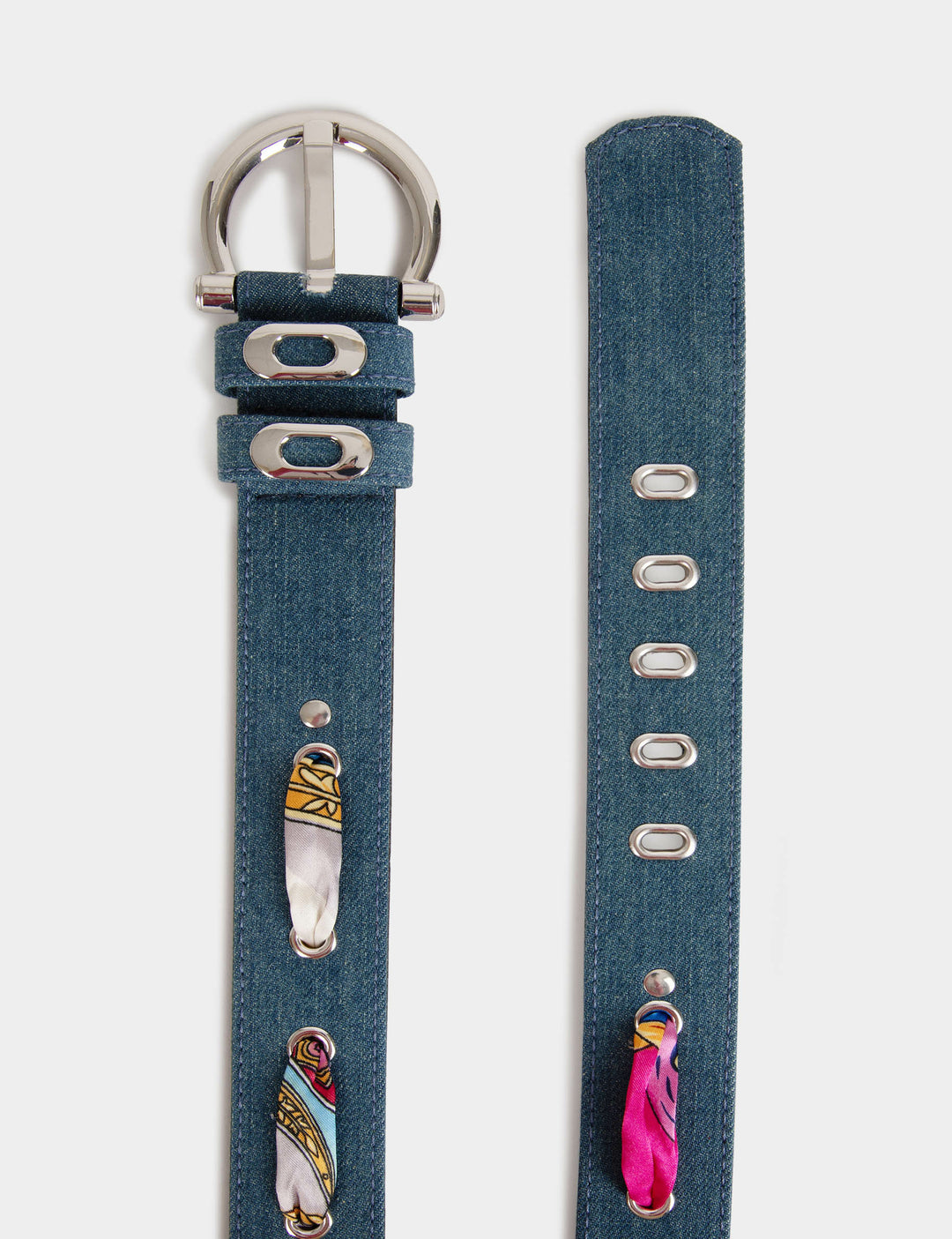 Ceinture en jean à  foulard