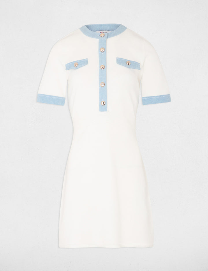 Robe tricot courte trapèze