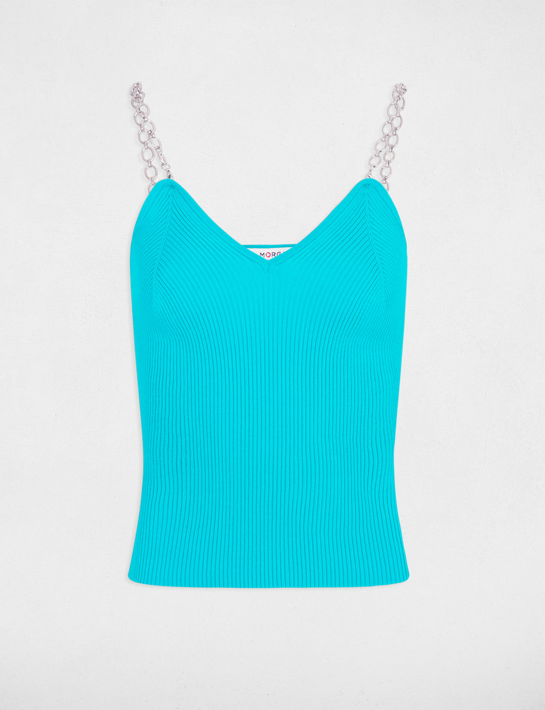 Top tricot bretelles chaînes