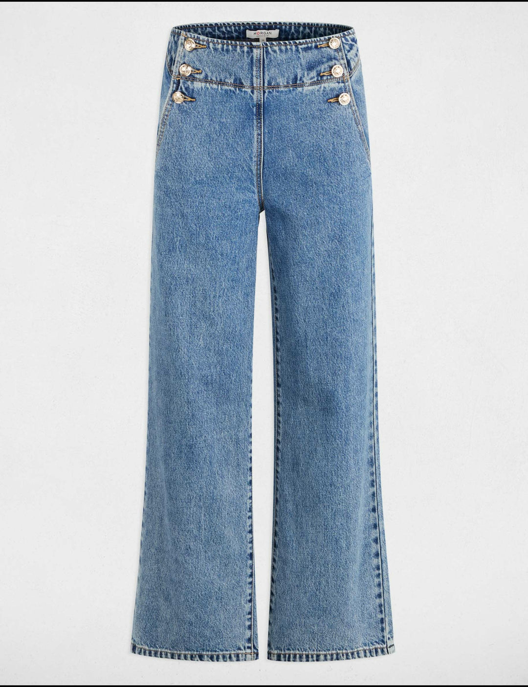 Jeans bootcut taille haute