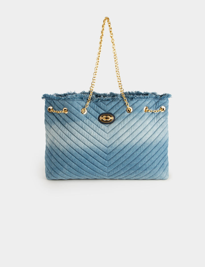 Sac en jean matelassé