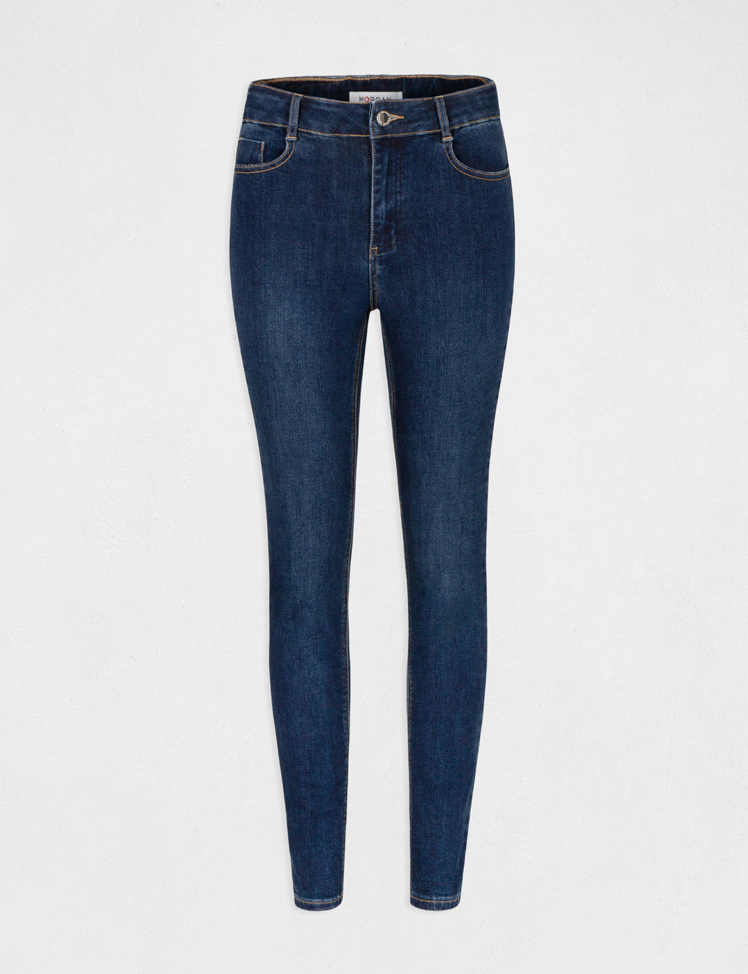 Jeans slim taille haute 7/8ème