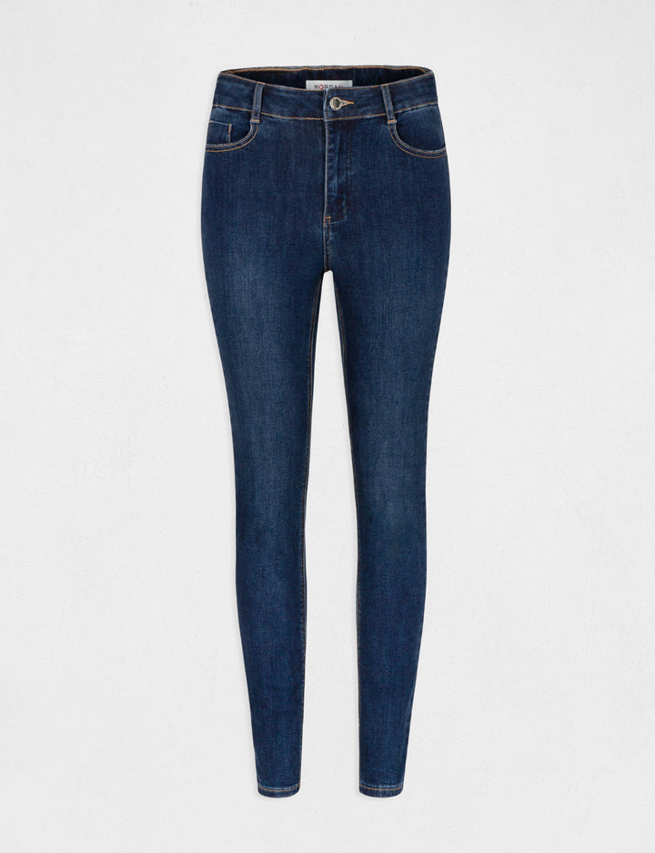 Jeans slim taille haute 7/8ème
