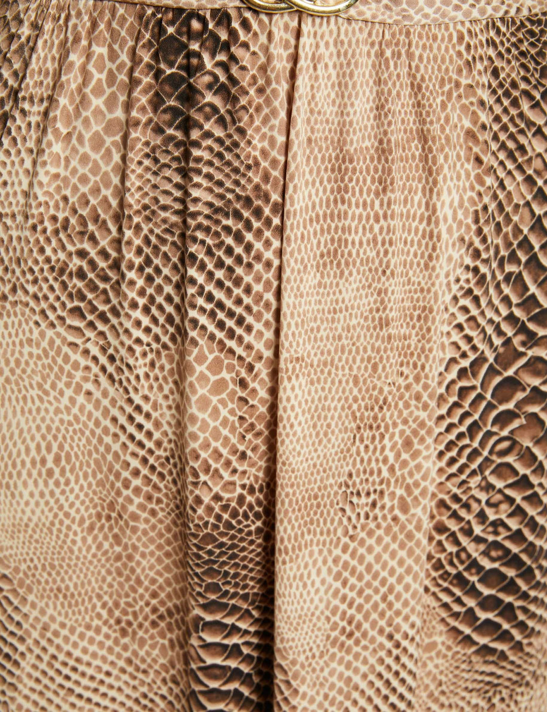 Robe longue droite imprimé animalier