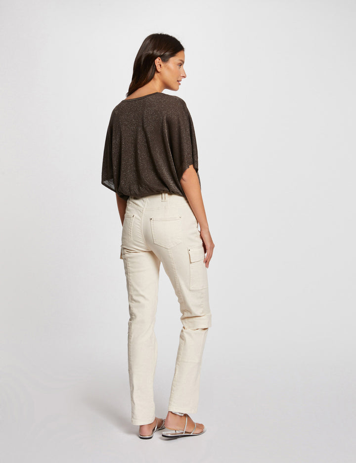 Pantalon cargo taille haute