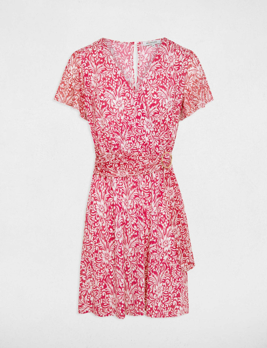 Robe courte cintrée imprimée