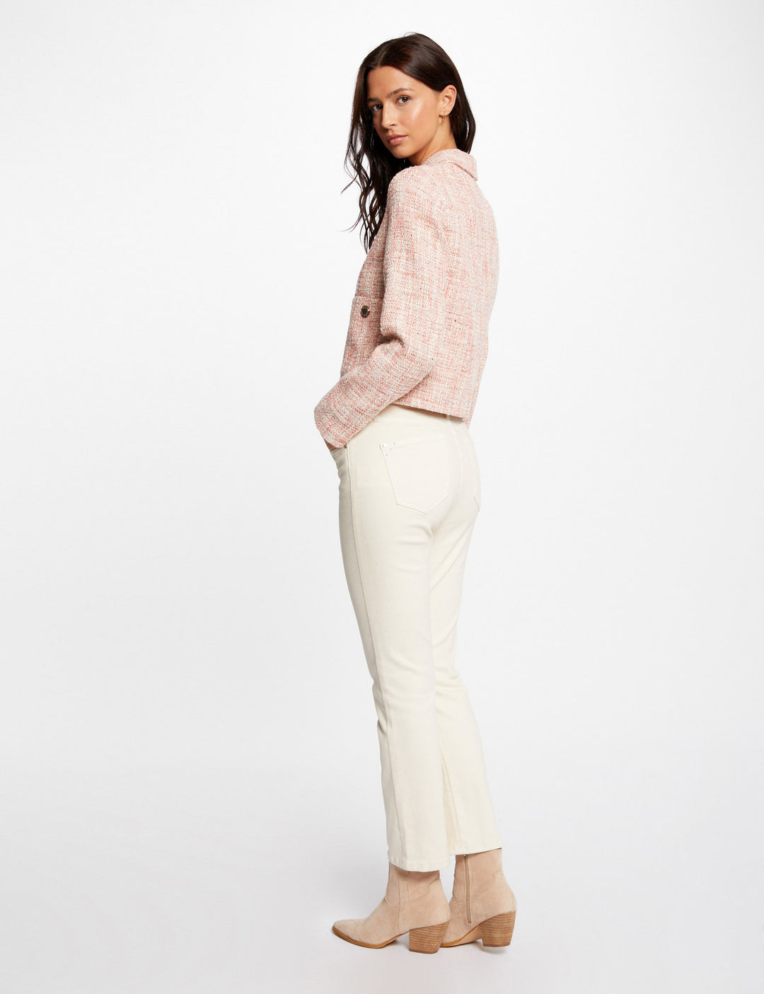Veste droite zippée