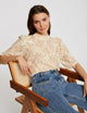 T-shirt manches 3/4 dentelle