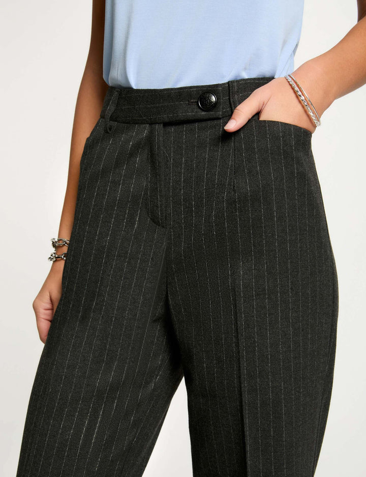 Pantalon large rayé