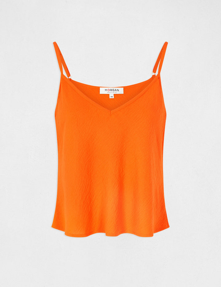 Blouse bretelles fines à  col en V
