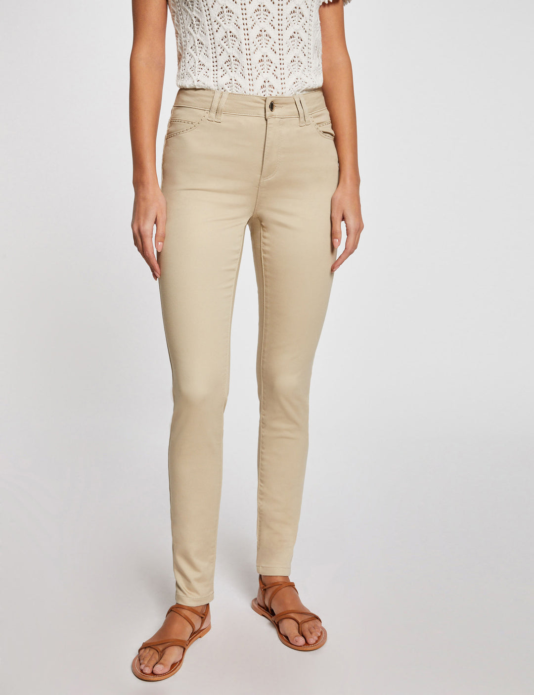 Pantalon skinny satin