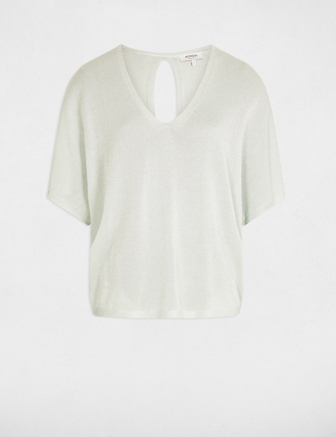 Pull col en V et manches 3/4
