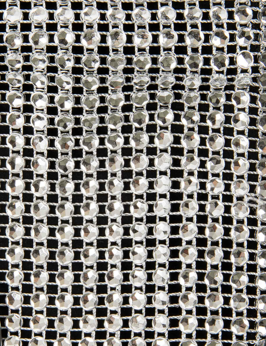 Sac à  rabat métallisé à  strass