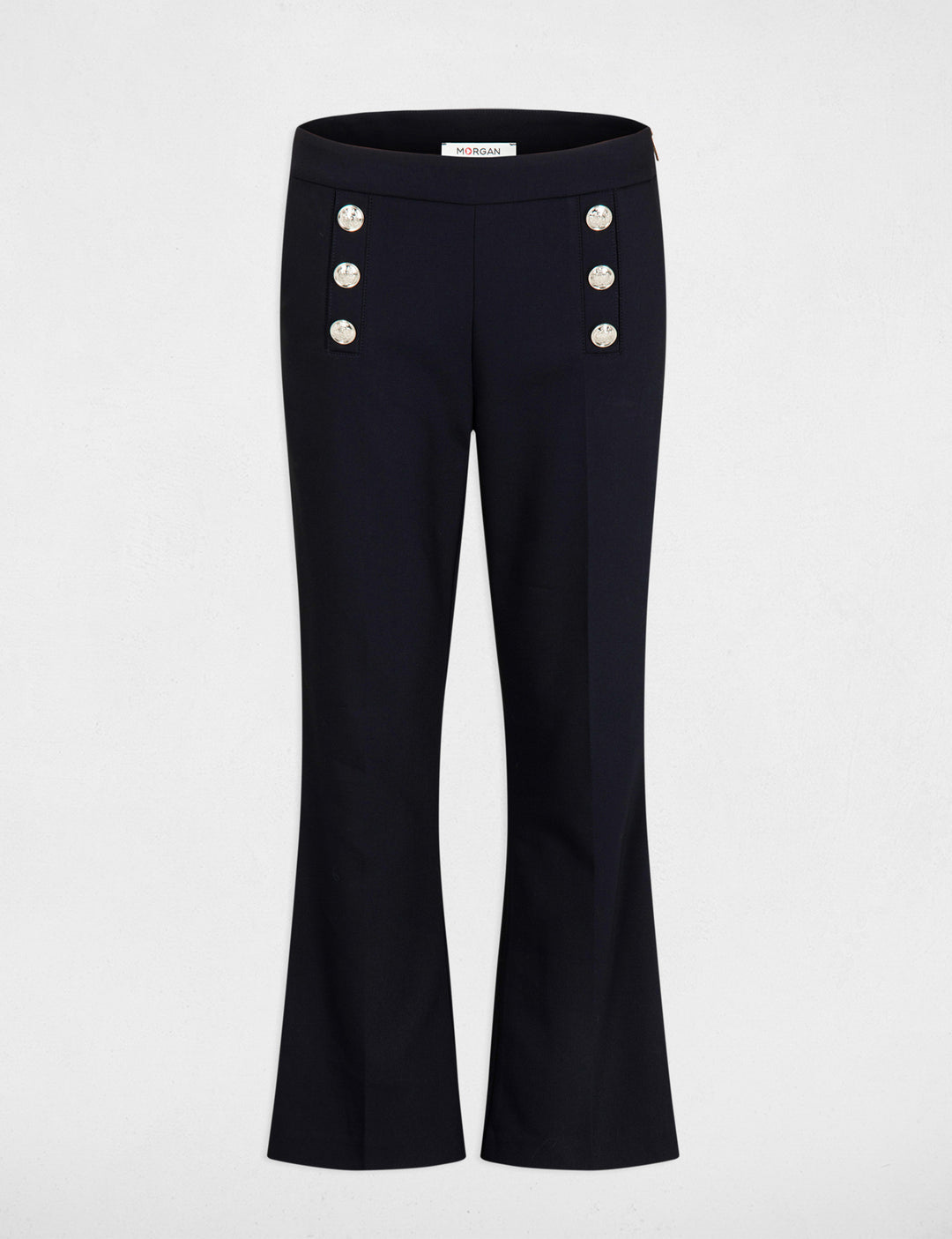 Pantalon flare à  boutons