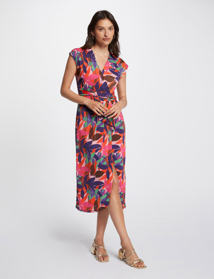 Robe midi imprimée