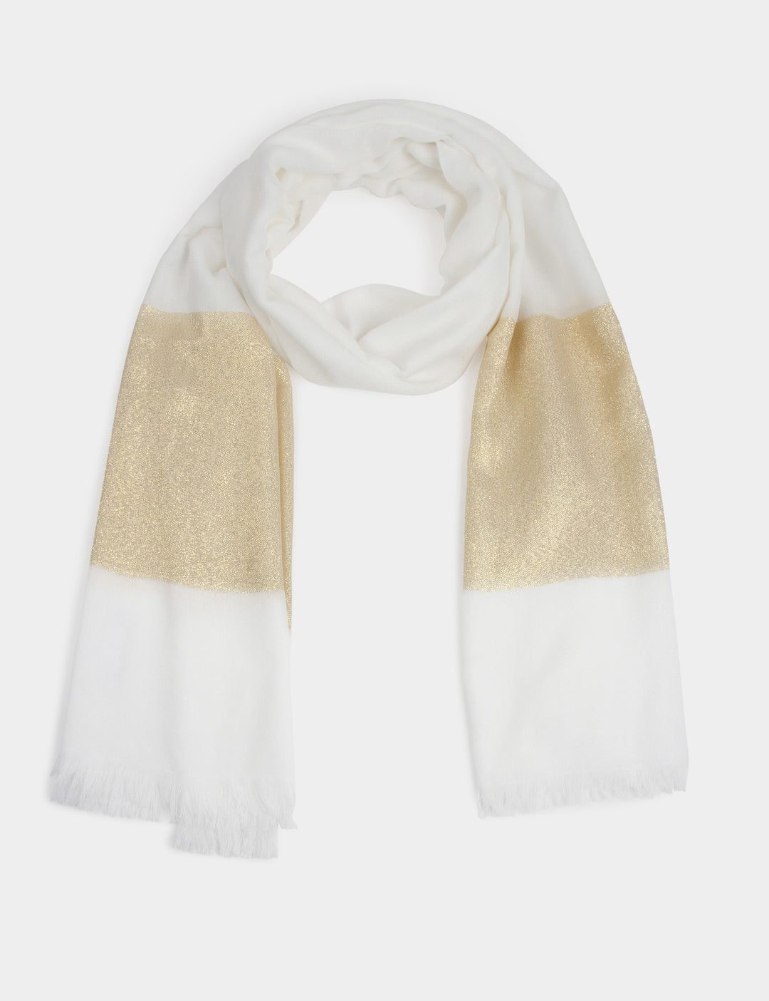 Foulard fils métallisés