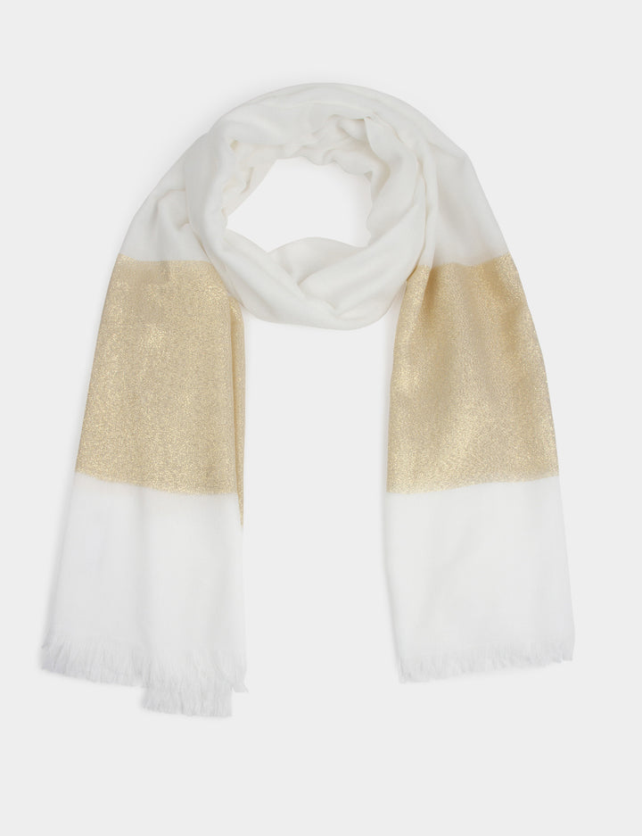 Foulard fils métallisés