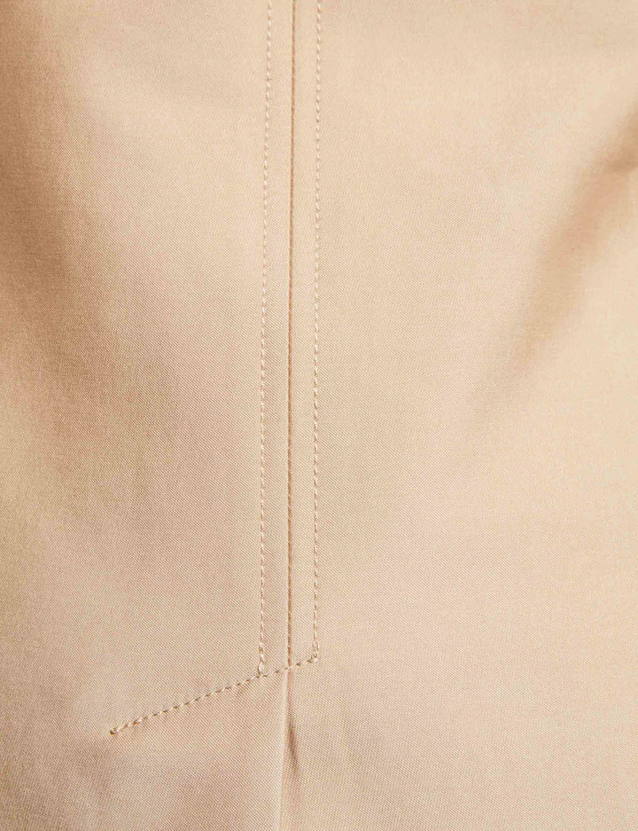 Trench droit ceinturé à  capuche