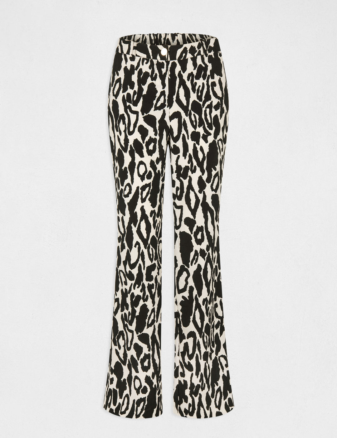 Pantalon droit imprimé animalier