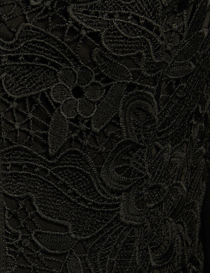 Robe courte droite dentelle