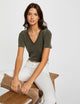 T-shirt manches courtes avec col en V