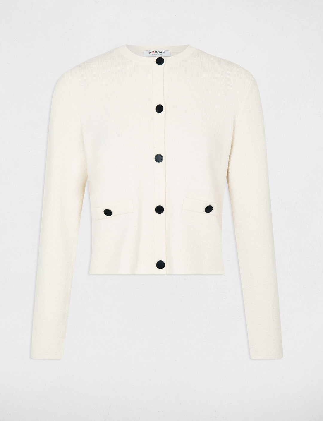 Gilet boutonné avec col rond