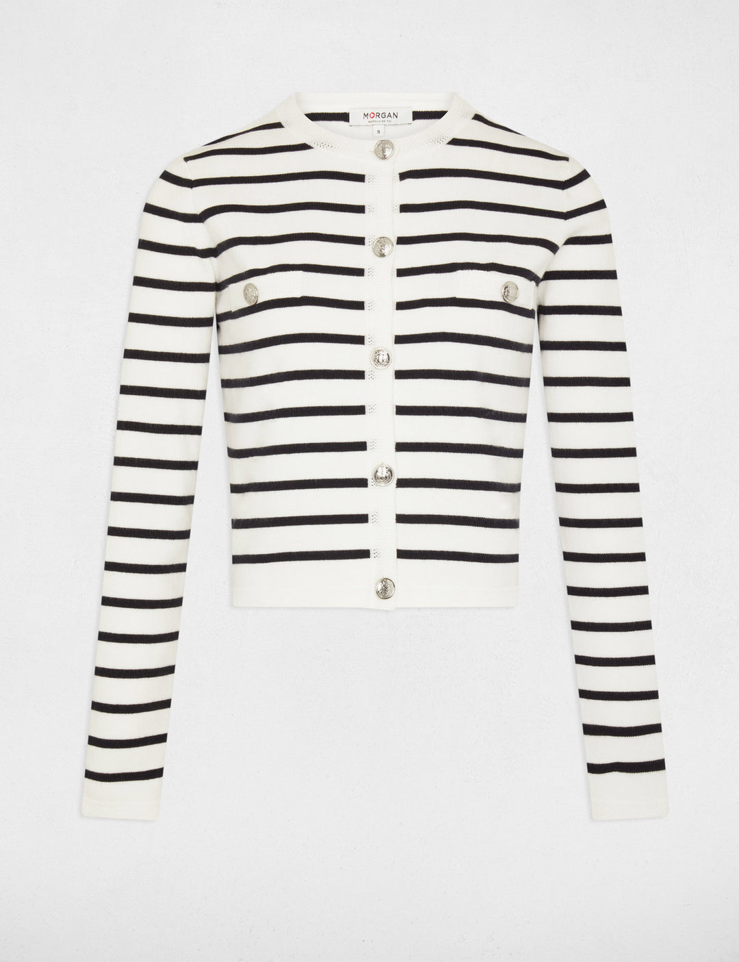 Gilet manches longues rayures