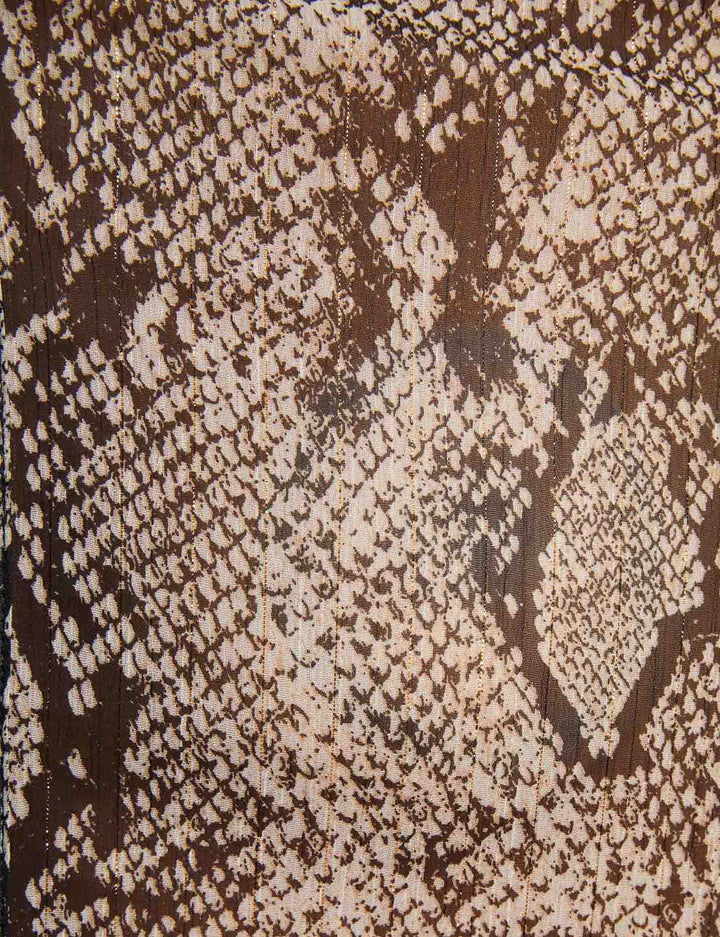 Chemise manches longues imprimé python