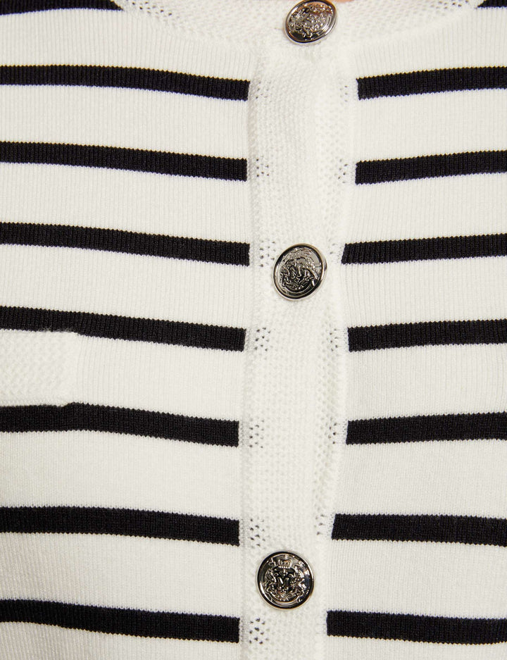 Gilet manches longues rayures