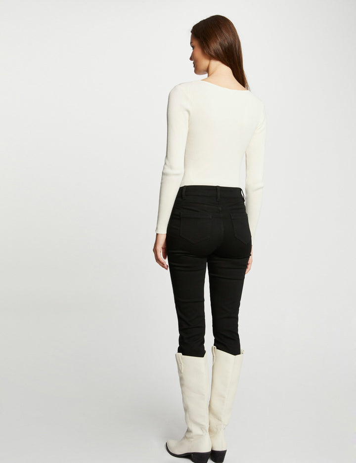 Pull manches longues avec boucles