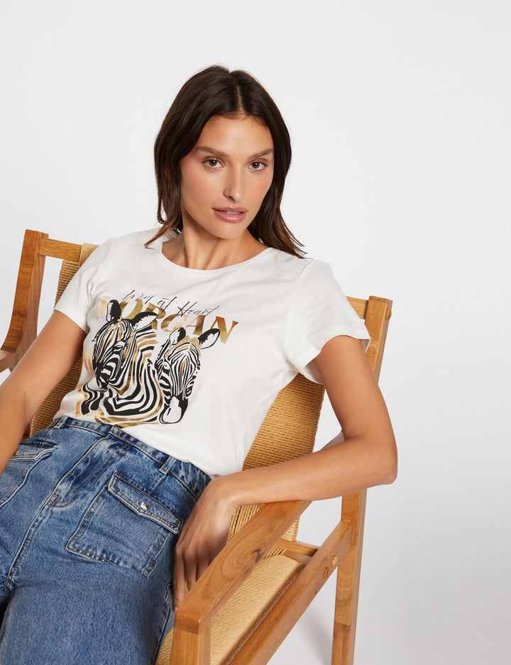 T-shirt à  inscription